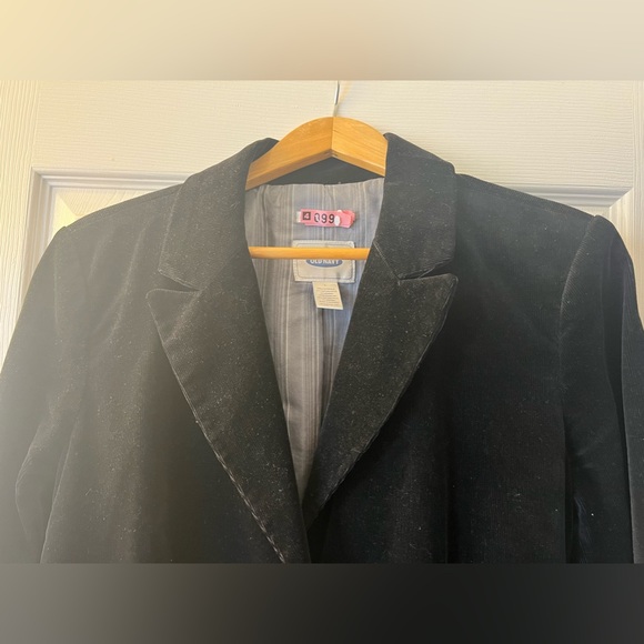 Old Navy black corduroy sports coat jacket blazer size Large - Picture 13 of 15